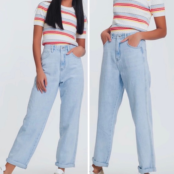 Not Your Mom Jean High Waisted Straight Leg - Picture 2 of 5